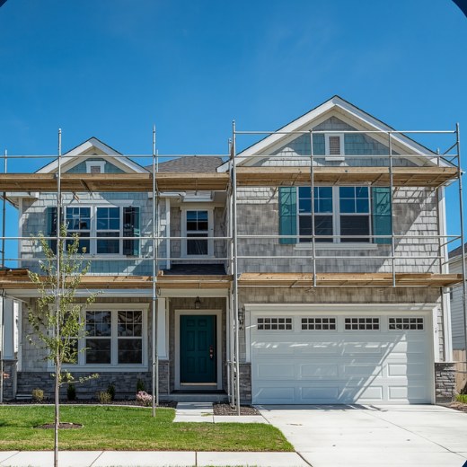 Single-family investment property under renovation